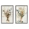 Stupell Industries Eucalyptus Jar Bouquets 2pc Floater Framed Canvas Wall Art Set Design by Steve Hunziker